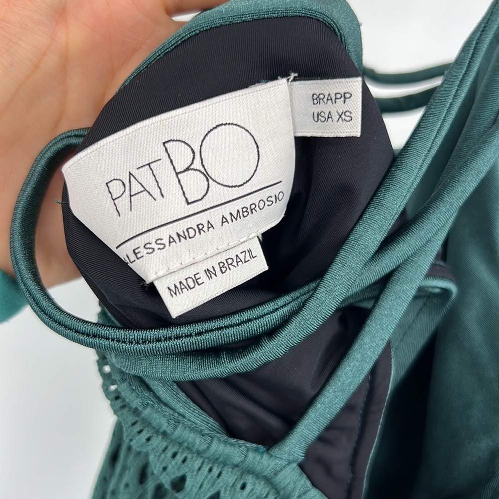 ❌SOLD❌ PatBO x Alessandra Ambrosio Cut Out Beach Dress in Palace Green - Picture 10 of 10